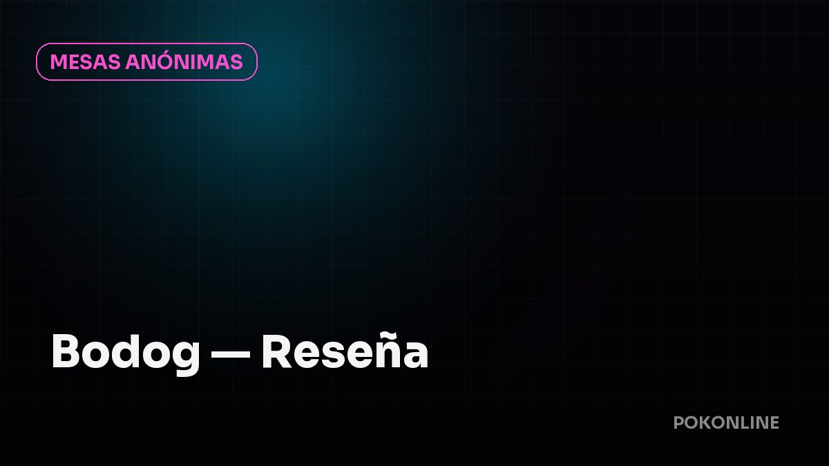 Bodog Reseña